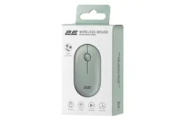 Миша для ноутбука бездротова 2E MF300 Silent WL/BT зелений - мініатюра 6