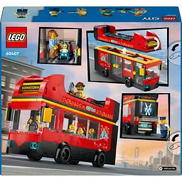 Конструктор LEGO City Червоний двоповерховий екскурсійний автобус 384 деталі (60407) - мініатюра 2