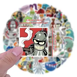 Стікерпак GeekLand Futurama 55 штук (X500) - мініатюра 3
