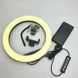 Кільцева LED лампа з пультом 36см RGB 8 кольорів кільцеве світло RING LIGHT MJ36 - мініатюра 9