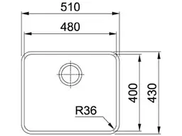 Кухонна мийка Franke Aton ANX 110-48 (122.0204.649) полірована - мініатюра 2