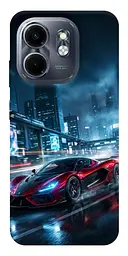 TPU чохол Demsky Red sport car для Infinix Smart 9 4G / Hot 50i
