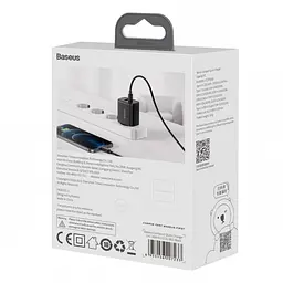 Зарядний пристрій Baseus Compact Quick Charger USB+Type-C 20W Чорний (CCXJ-B01) - мініатюра 6