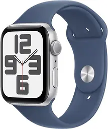Смарт-годинник Apple Watch SE 2 GPS 44mm Silver Aluminium Case w. Denim Sport Band - M/L (MXER3/MXG53/MXGQ3)