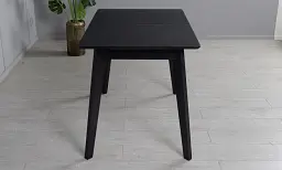 Стіл Мілан чорний 1100/1400x700x750 чорні ноги - мініатюра 4