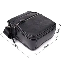 Містка чоловіча сумка на плече з натуральної шкіри Vintage 19х22х9 см sum0027504 - мініатюра 3
