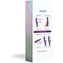 Вібратор-кролик зі спрямованим масажем точки G - Love To Love Bunny&Clyde - Purple Rain - мініатюра 7