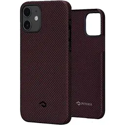 Чохол-накладка Pitaka MagEZ Case Plain Black/Red для iPhone 12 mini