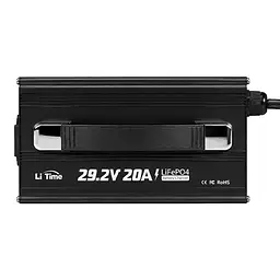 Зарядний пристрій для акумуляторних батарей LiFePO4 29.2V/20A LiTime L24V20A-BCHA-X (44-00539) - мініатюра 4