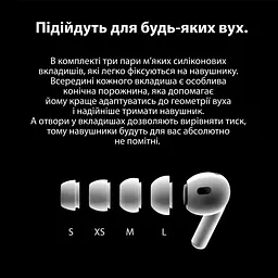 Бездротові Bluetooth-навушники SmartX Pro 2 Luxury вакуумні, білі Smart X SAP2L - мініатюра 7
