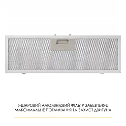 Витяжка повновбудована WEILOR LUMINA WBG 68 WHITE - мініатюра 16