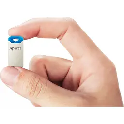 USB флеш-накопичувач Apacer AH111 64GB Blue (AP64GAH111U-1) - мініатюра 4