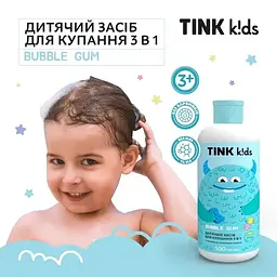 Дитячий засіб для купання 3 в 1 Tink kids Bubble Gum 500 мл (289694) - мініатюра 2