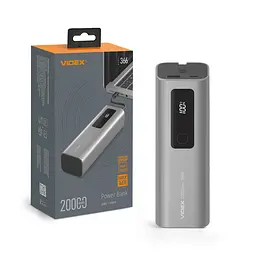 Павербанк 20000mAh VIDEX VPB-366 165W PD100W +Display VIDEX (28606-000)