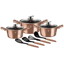 Набір посуду 10 предметів Berlinger Haus Metallic Line Rose Gold Edition (BH-6151)