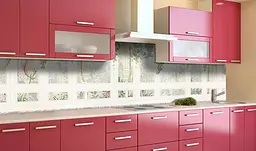 Вініловий кухонний фартух Сонячне Вікно 3Д наклейка для кухні Природа Бежевий 60х200 см Happy Pocket Z181518 - мініатюра 2