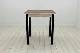 Стіл кухонний Ferrum-decor Агата 75x70x70 Чорний ДСП Сонома Трюфель 16мм (FRD-106247)