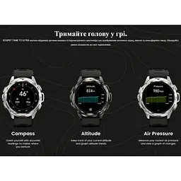 Смарт-годинник тактичний Kospet Tank T3 Ultra Special Edition Silver (KTT0003USES) - мініатюра 6