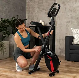 Велотренажер Hop-Sport HS-3020X Quest X-Bike чорно-червоний - мініатюра 9