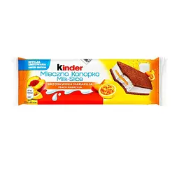 Упаковка бісквітів Kinder Milk Slice Персик та Маракуя 20 шт х 28 г