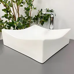 Умивальник VBI Viareggio S white накладний VBI-016200, Білий - мініатюра 5