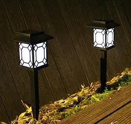 Вуличні садові сонячні світильники Solar Pathway Light 2 шт. на сонячних батареях підсвічування газону - мініатюра 3