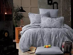 Постельное белье евро Arya Vogue Органик Жаккард Siv AR-A107264 200х220 см