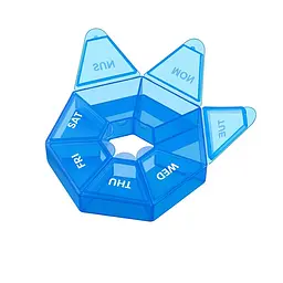 Таблетниця Semi 7Days Mini Pill Box, синій - мініатюра 4