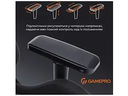 Крісло ігрове GamePro GC900 XL Fabric Black (GC900B) - мініатюра 9
