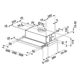 Витяжка телескопічна Franke Flexa FTC 632L WH (315.0547.797) - мініатюра 3
