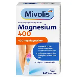 Вітамінний комплекс Mivolis Magnesium 400, 60 таблеток