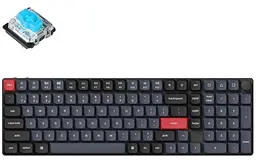 Клавіатура Keychron K17 Gateron MX 2.0 Blue Hot-swap EN/UKR RGB Black (K17P-H2-UA)