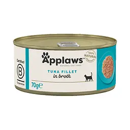 Консерви для котів Applaws Tuna Fillet in Broth з тунцем 70г
