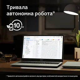 Ноутбук Acer Chromebook CB315-4HT 15' FHD IPS Touch, Intel P N6000, 8GB, F128GB, UMA, ChromeOS, сріблястий (NX.KBAEU.002) - мініатюра 6