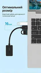 Звукова карта Vention USB AUX jack, 2*TRRS (Mic + Ear) 1м чорна (CDYBF) - мініатюра 14