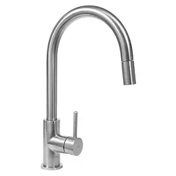 Змішувач для кухні з витяжним виливом Omnires Y inox (Y1255IN) нержавіюча сталь - мініатюра 2