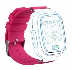 Силіконовий ремінець для дитячих годин Smart Kids Q60/Q80/Q90/Q100 Pink - мініатюра 2