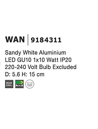 Світильник Nova Luce WAN 9184311 - мініатюра 4