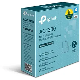 WiFi-адаптер TP-Link Archer T3U nano AC1300 USB2.0 nano - мініатюра 6