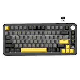Ігрова механічна бездротова клавіатура Attack Shark X85 Pro / Три режими підключення / Blueberry Switch / Black