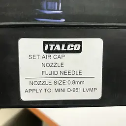 Форсунка 0.8 мм для фарбопультів D-951-MINI LVMP NS-LM Italco hoz0006826 - мініатюра 4