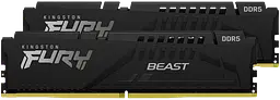 Оперативна пам'ять Kingston 64GB (32GBx2) DDR5 6000Mhz FURY Beast (KF560C30BBEK2-64)
