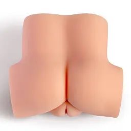 Мастурбатор-півторс з вібрацією Real Body Real Tess, вагіна та анус, 18х15см