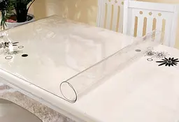 Прозора силіконова скатертину М'яке скло Soft Glass Покриття для меблів 2.3х1.8м (товщина 0.5 мм) - мініатюра 2