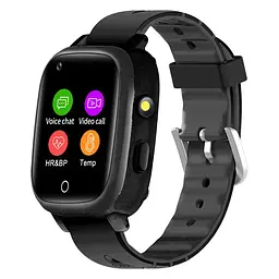 Розумний годинник телефон для дітей Lemfo M62 з GPS геолокацією, SIM-картою, пульсометром, датчким зняття з руки та кнопкою SOS До 4 днів роботи Чорний