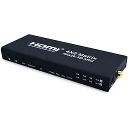 HDMI спліттер Matrix 4X2, 4K 2K 3D (220*168*53) 0.6 кг