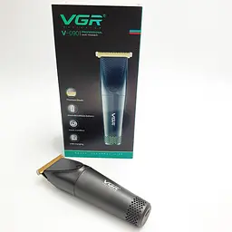 Акумуляторна машинка USB триммер для стрижки волосся 3 насадки керамічні леза стрижка VGR V-090 - мініатюра 7
