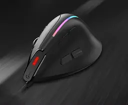 Вертикальна миша провідна Zelotes T-50 RGB підсвічуванням - мініатюра 6