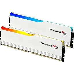 Модуль пам'яті DDR5 G.Skill Ripjaws M5 RGB 2x32GB 6000MHz White (F5-6000J3040G32GX2-RM5RW) [148632] - мініатюра 2