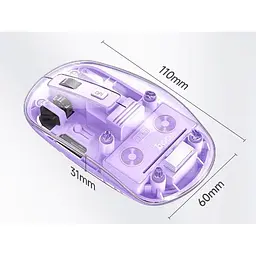 Миша Hoco GM29 Crystals Romantic Purple (785121) [136150] - мініатюра 7